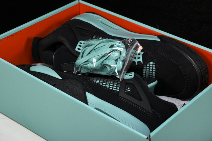 air jordan 4 black tiff any green bq7669-132
