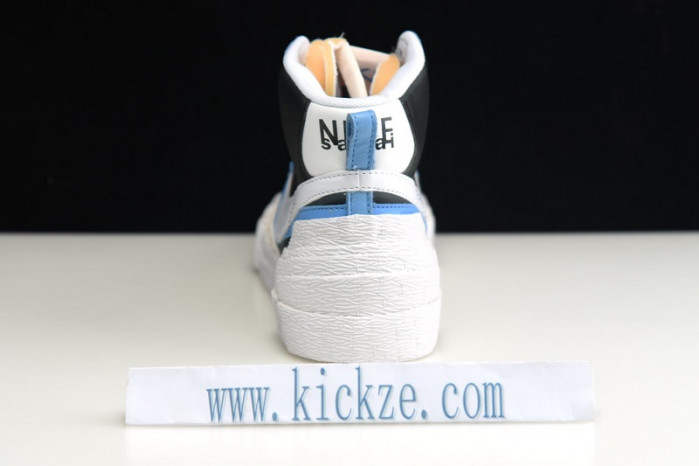 nike blazer high sacai white black legend blue - bv0072-001