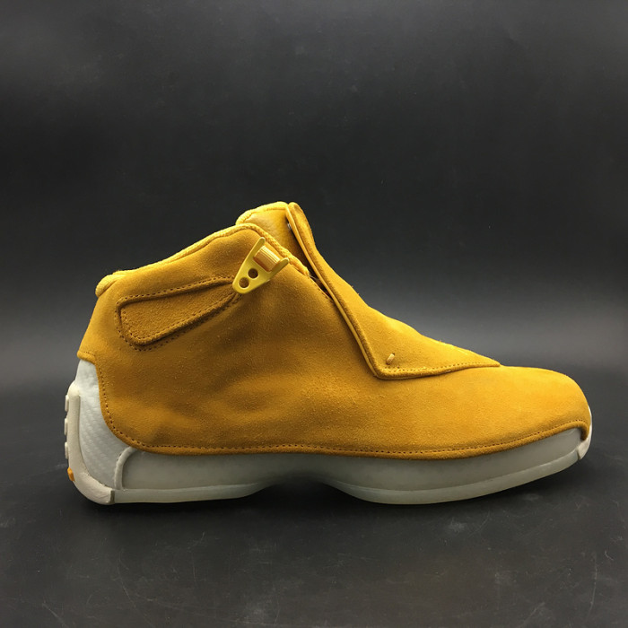 air jordan 18 retro "yellow suede" - air jordan - aa2494-701