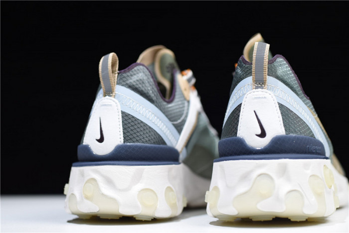 nike react element 87 undercover green mist - bq2718-300