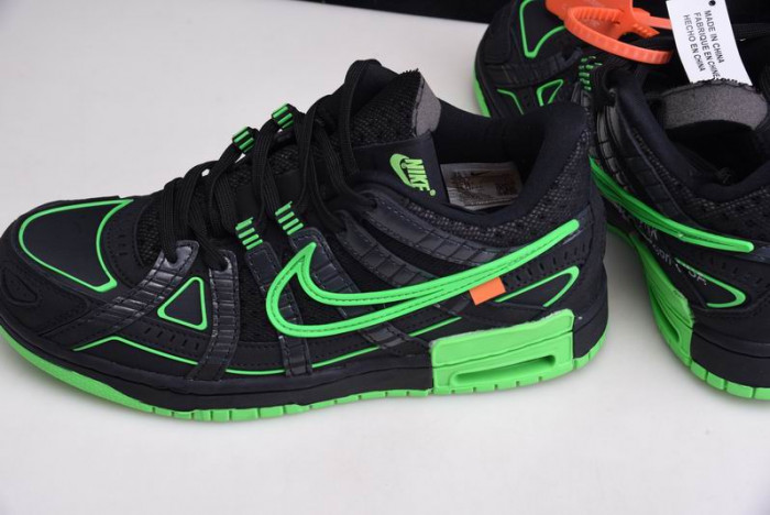 of x nike air rubber dunk “green strike” cu6015-001