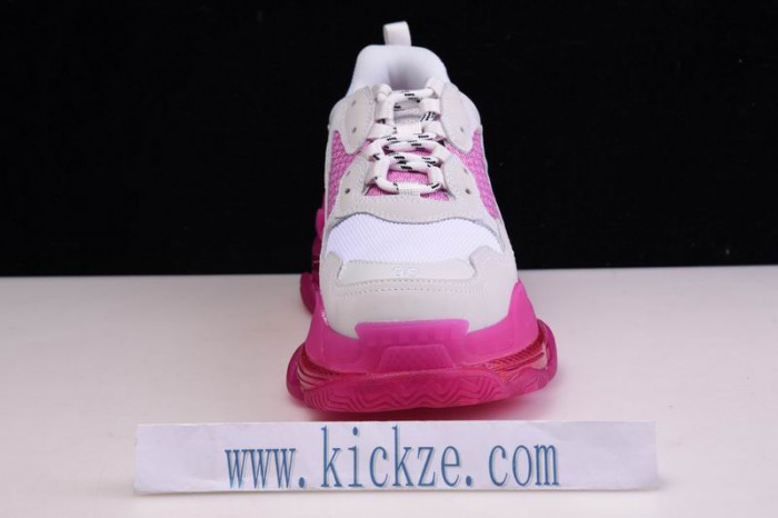 bl triple s trainers clear sole white pink 541624 w09oh 1012