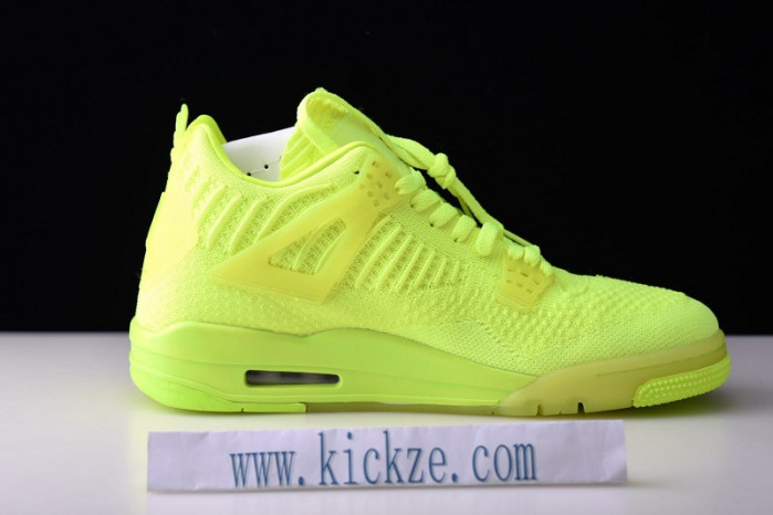 air jordan 4 flyknit “volt” aq3559-700
