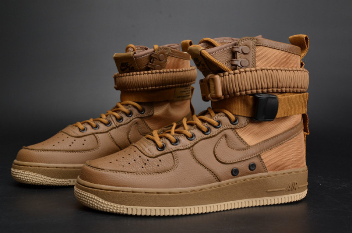 nike wmns sf force 1 “golden beige” 857872-200