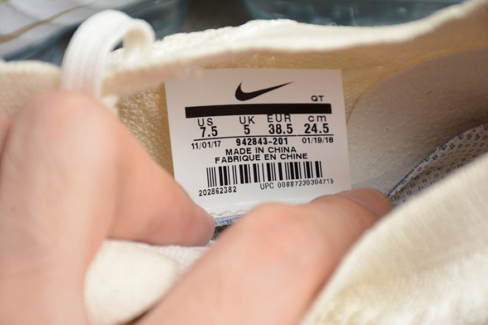 nike womens air vapormax flyknit 2.0 light cream 942843-201